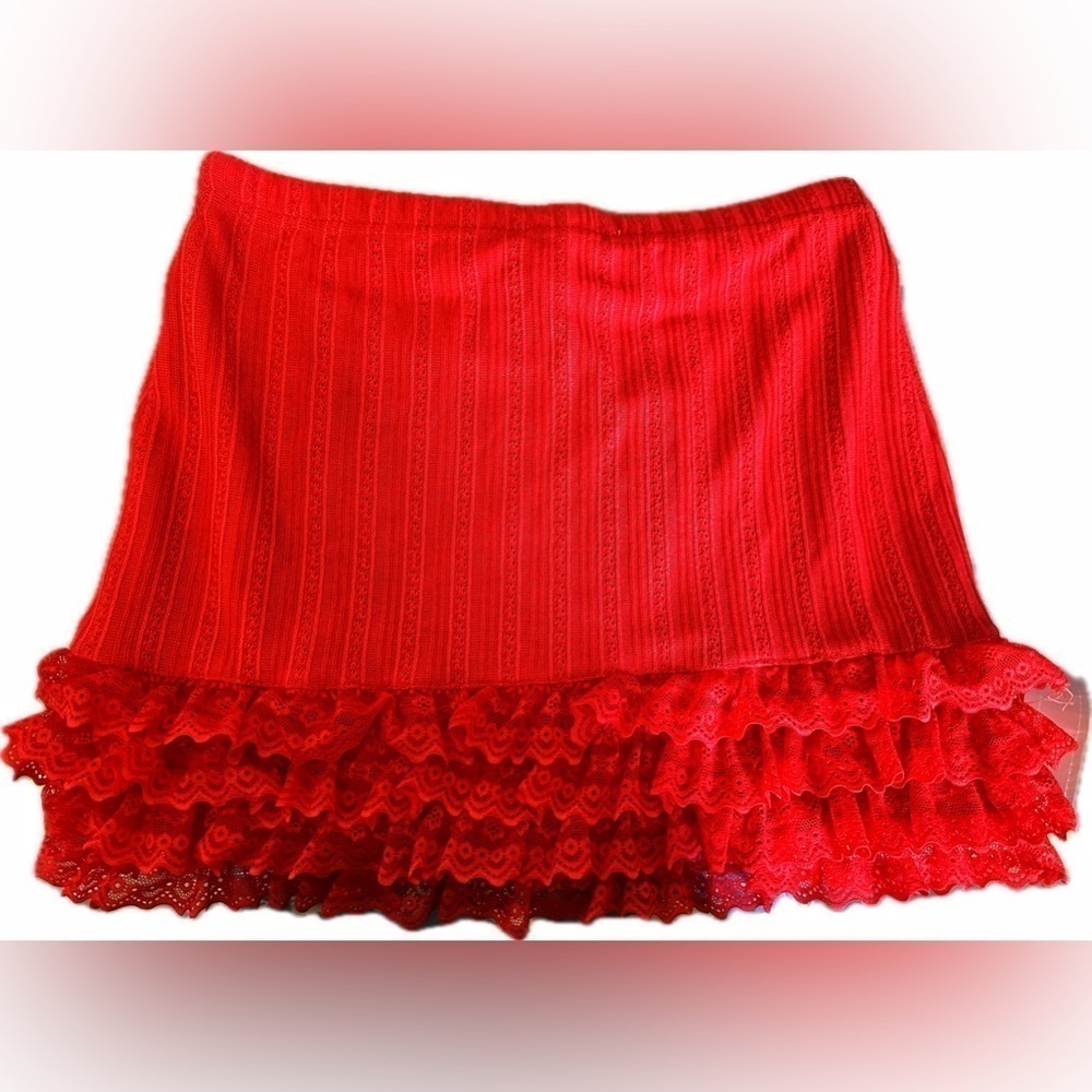 Sugar Thrillz Mistletoe Moves Mini Skirt Medium